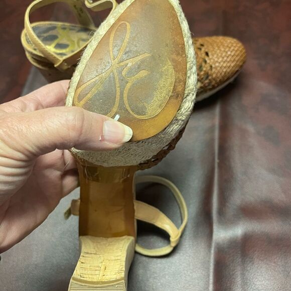 Sam Edelman Rella cork heel shoes, size 7 1/2 - Picture 10 of 12